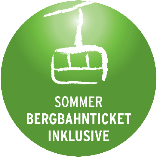 Bergbahnticket im Sommer inklusive