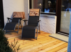 Die Terrasse unsere Wohnung im Erdgeschoss